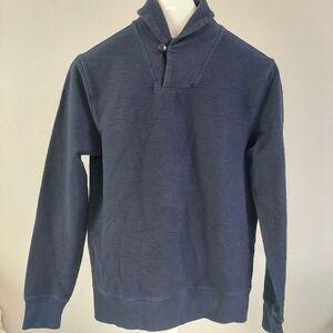 J Crew Blue Knit Goods Men Long Sleeve Sweater Size S Pull On Long Sleeve Cotton